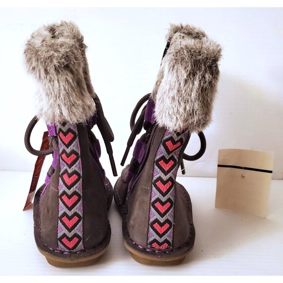 CLARKS GIRL WARM WINTER BOOTS INSULATED SIZE 8 TODDLER NWT - Picture 4 of 9